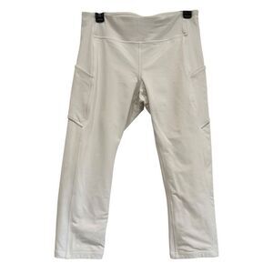 Women’s Lululemon Speed Up Crop White Legging Size 10
